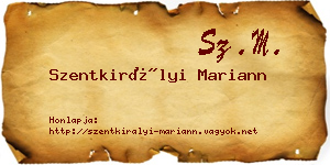 Szentkirályi Mariann névjegykártya